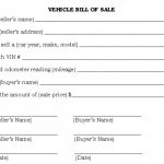 Car bill of sale printable