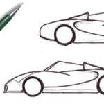 Step by step drawing cars