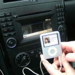 Plug iPod into car CD player