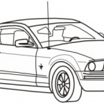Muscle cars coloring pages