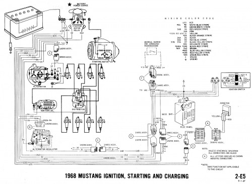 1968 Ford mustang wiring diagram