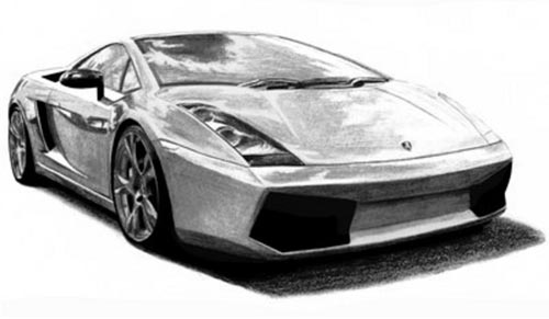 Cool car drawing