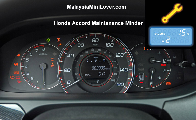 Honda Accord Maintenance Minder